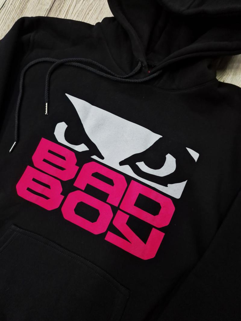 BAD BOY Logo fuxia FOuTER KOuKOuLA - black